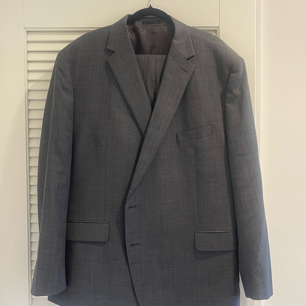 Ralph Lauren Men's Gray Suit Blazer 52R, 48Wx32L